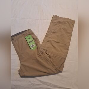 REI boys size 18 Sahara convertible light weight pants tan color 6 pockets, New